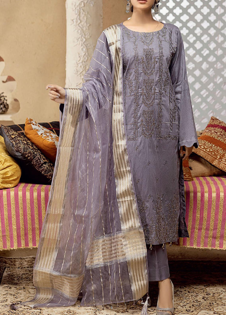 Zavish By Salitex Embroidered Lawn Suits Unstitched 3 Piece ST22Z WK-00969UT - Luxury Collection