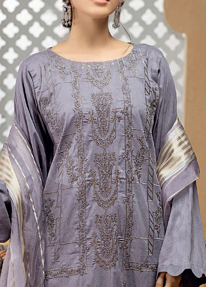 Zavish By Salitex Embroidered Lawn Suits Unstitched 3 Piece ST22Z WK-00969UT - Luxury Collection