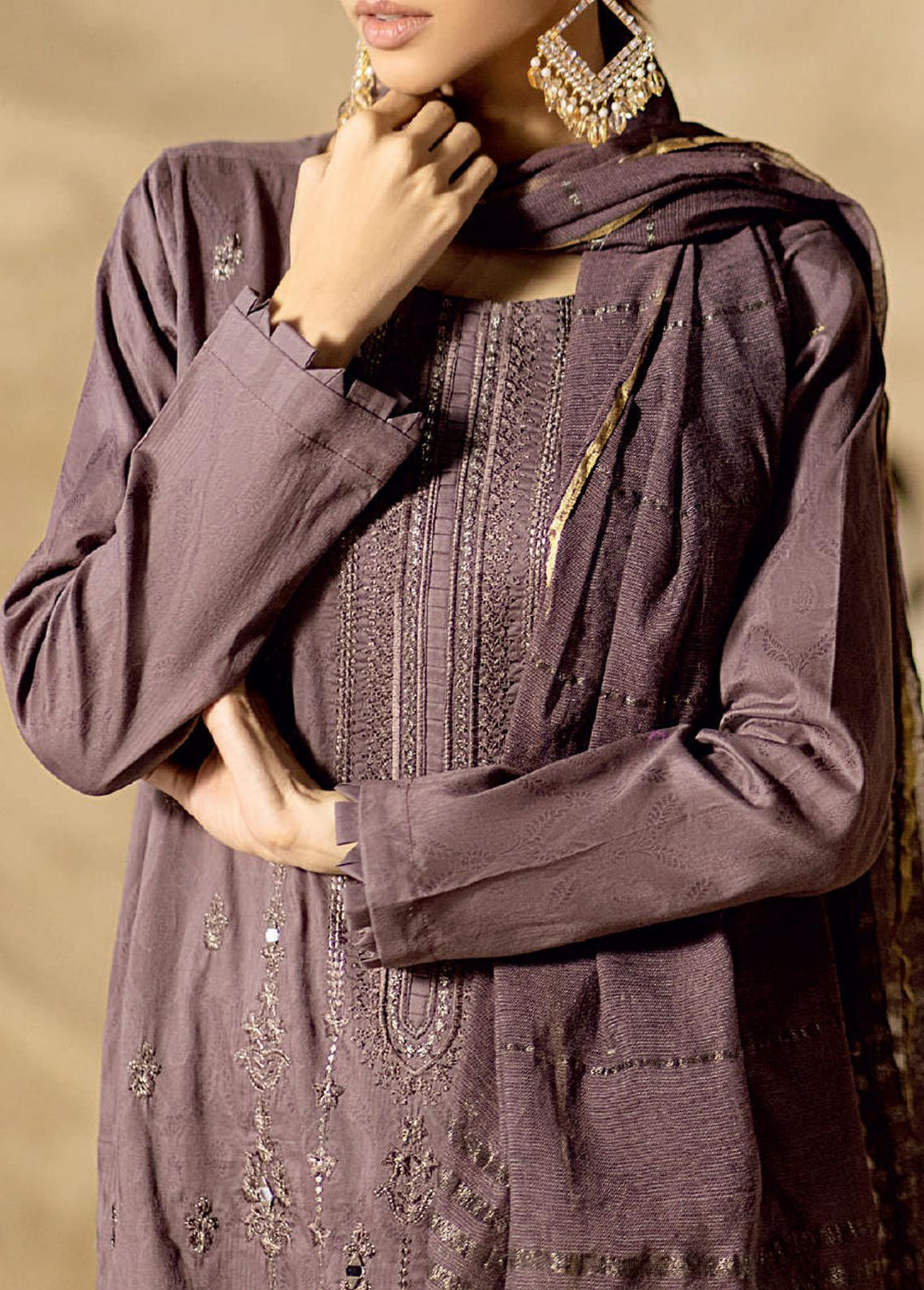 Zavish By Salitex Embroidered Lawn Suits Unstitched 3 Piece ST22Z WK-00970UT - Luxury Collection