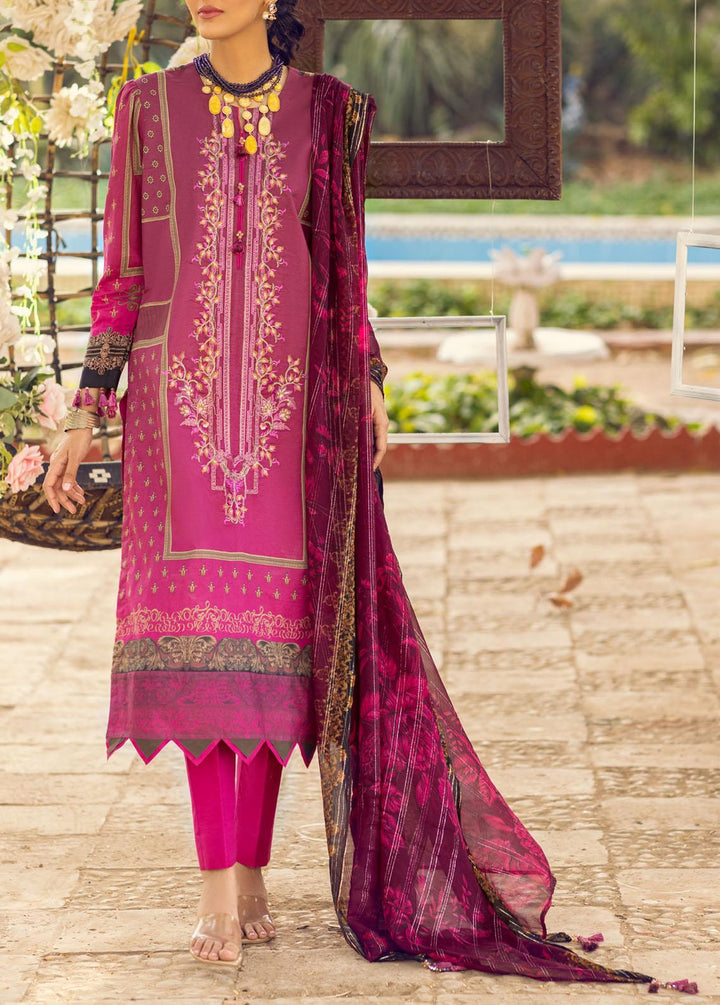Zure By Salitex Embroidered Lawn Suits Unstitched 3 Piece ST22L WK-01032BUT - Summer Collection