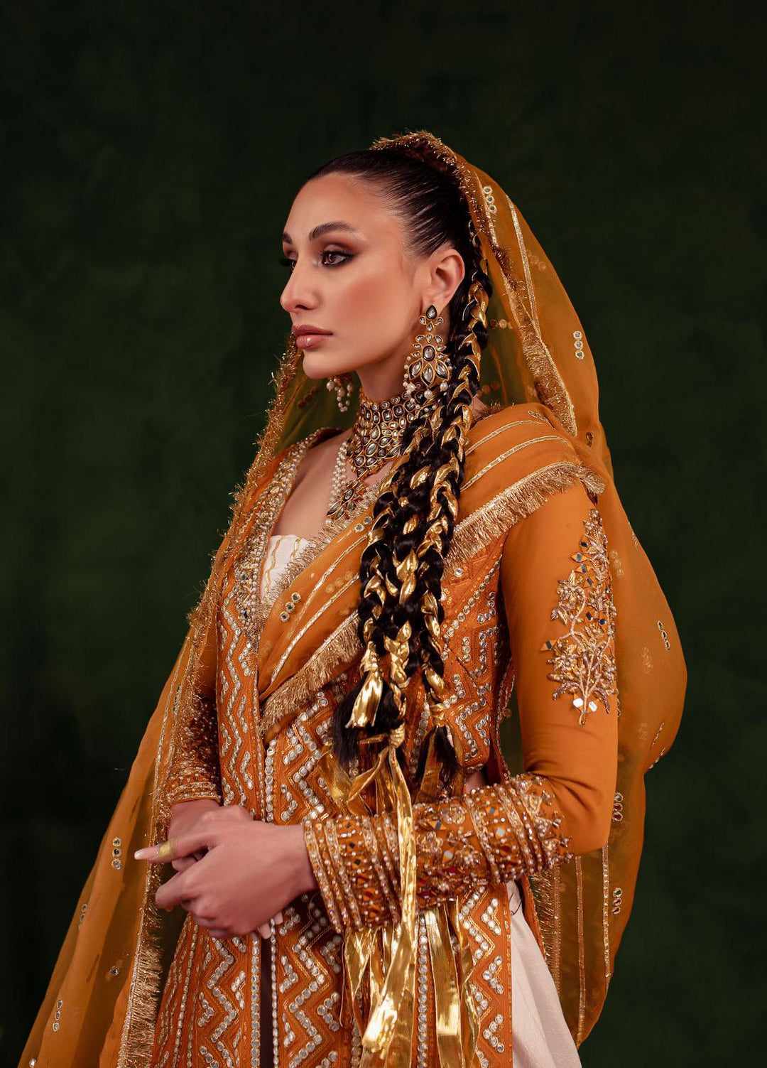 Maria Osama Khan Luxury Pret  Silk 3 Piece Dress MOK23SSF HIJR