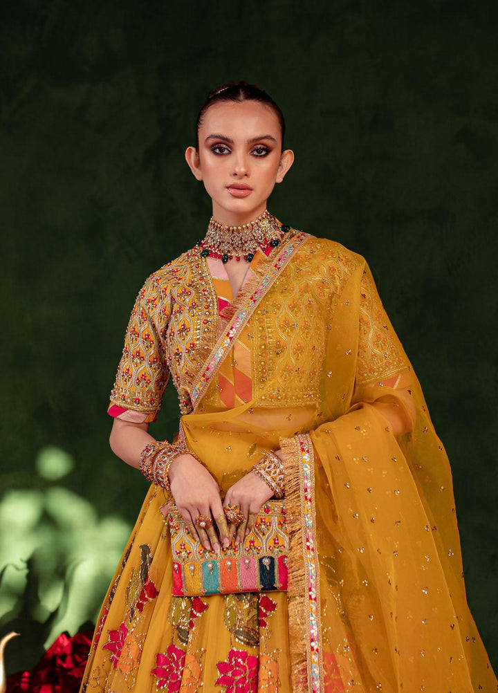 Maria Osama Khan Luxury Pret  Chiffon 3 Piece Dress MOK23SSF Chambeli