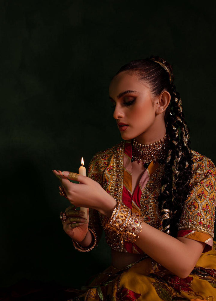 Maria Osama Khan Luxury Pret  Chiffon 3 Piece Dress MOK23SSF Chambeli