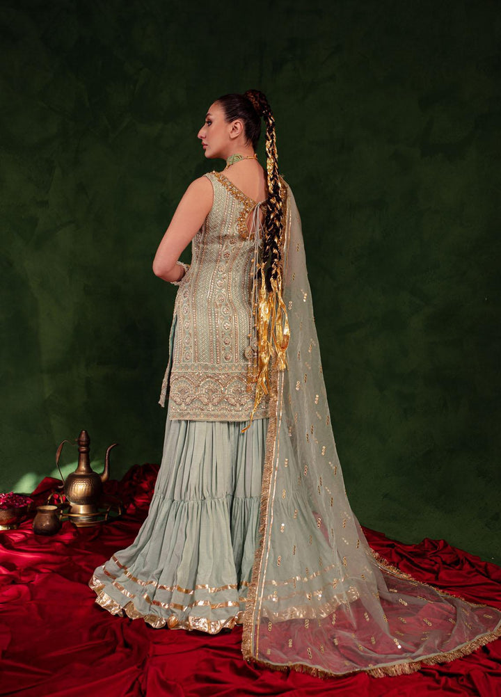 Maria Osama Khan Luxury Pret  Chiffon 3 Piece Dress MOK23SSF QAYAAS