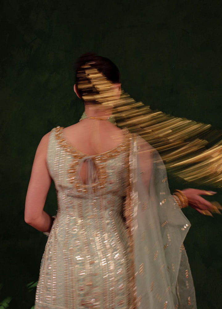 Maria Osama Khan Luxury Pret  Chiffon 3 Piece Dress MOK23SSF QAYAAS