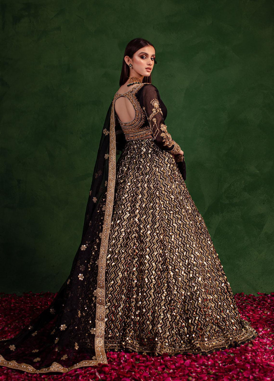 Maria Osama Khan Luxury Pret  Chiffon 3 Piece Dress MOK23SSF RAQS