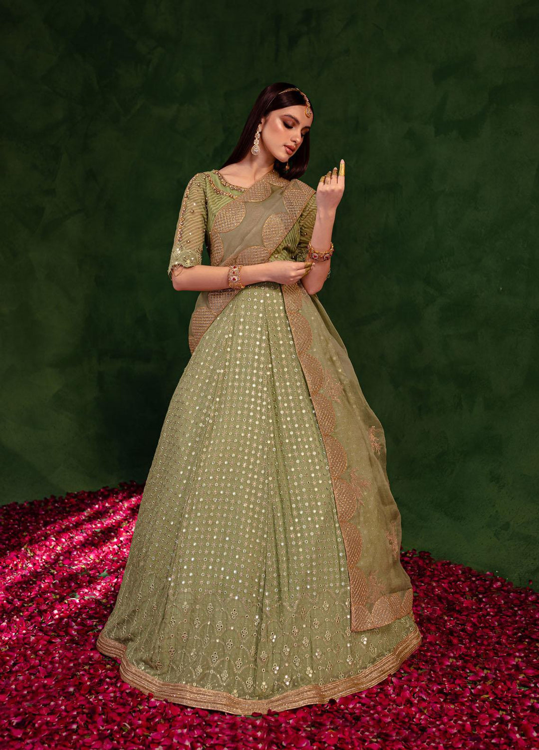 Maria Osama Khan Luxury Pret  Jacquard 3 Piece Dress MOK23SSF Paras