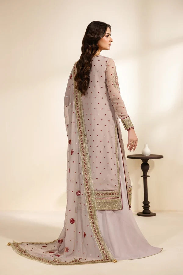 Meraki by Zarif Unstitched Embroidered Chiffon 3 Piece Suit ZR26UCM SAMA 06 - Festive Collection