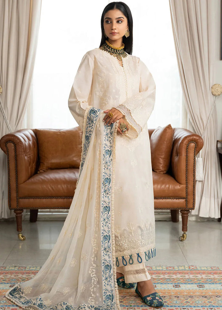 Samah By Aik Atelier Embroidered Lawn Suit Unstitched 3 Piece AIK24S Look-02 - Summer Collection