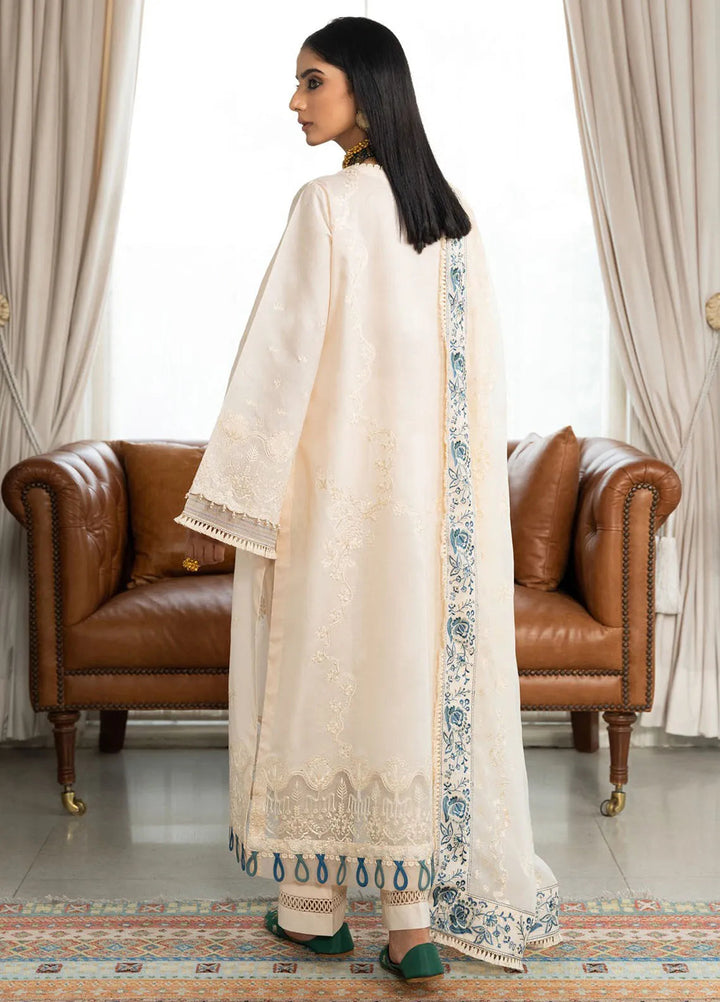 Samah By Aik Atelier Embroidered Lawn Suit Unstitched 3 Piece AIK24S Look-02 - Summer Collection