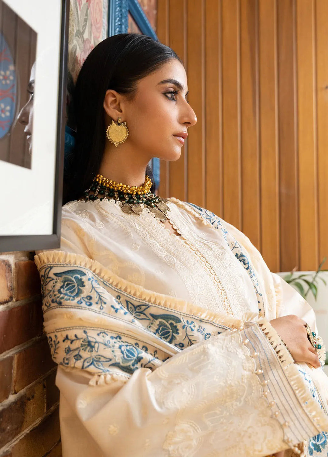 Samah By Aik Atelier Embroidered Lawn Suit Unstitched 3 Piece AIK24S Look-02 - Summer Collection