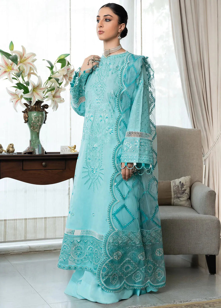 Samah By Aik Atelier Embroidered Lawn Suit Unstitched 3 Piece AIK24S Look-05 - Summer Collection