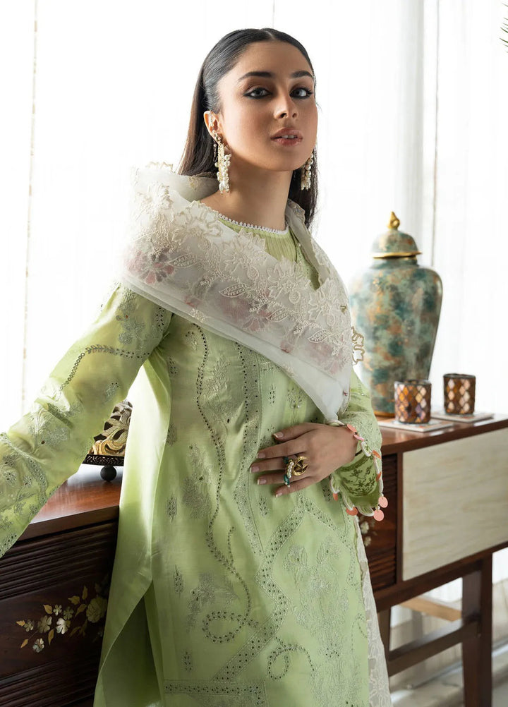 Samah By Aik Atelier Embroidered Lawn Suit Unstitched 3 Piece AIK24S Look-07 - Summer Collection
