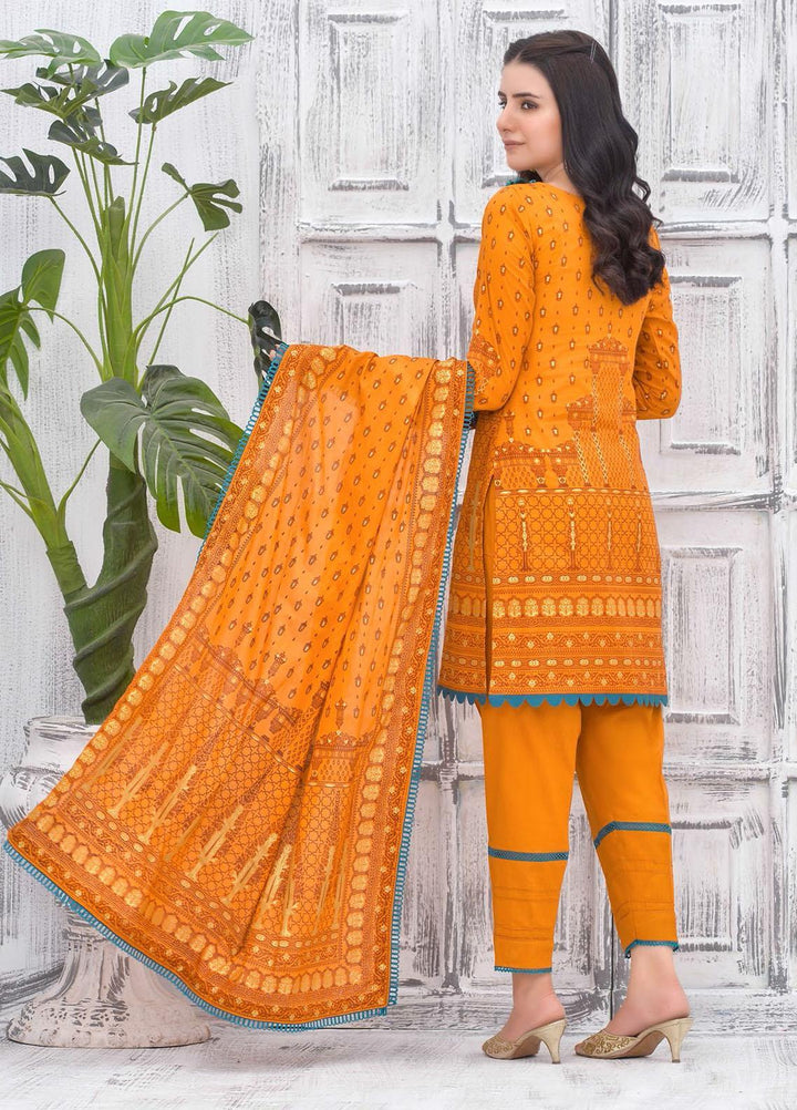 Samia by AB Textiles Printed Lawn Suits Unstitched 3 Piece AB21S SPLF-04 - Summer Collection