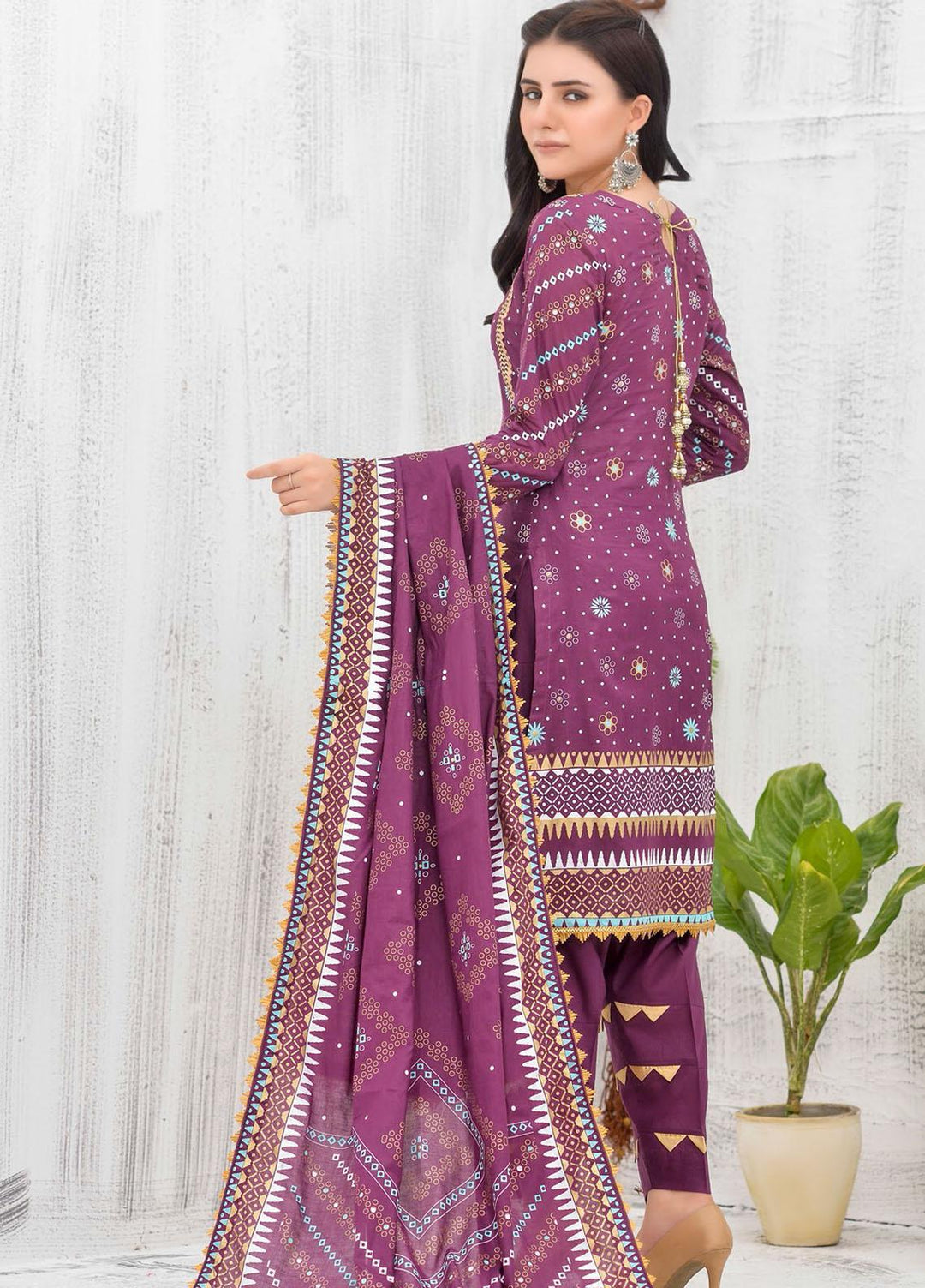 Samia by AB Textiles Printed Lawn Suits Unstitched 3 Piece AB21S SPLF-05 - Summer Collection