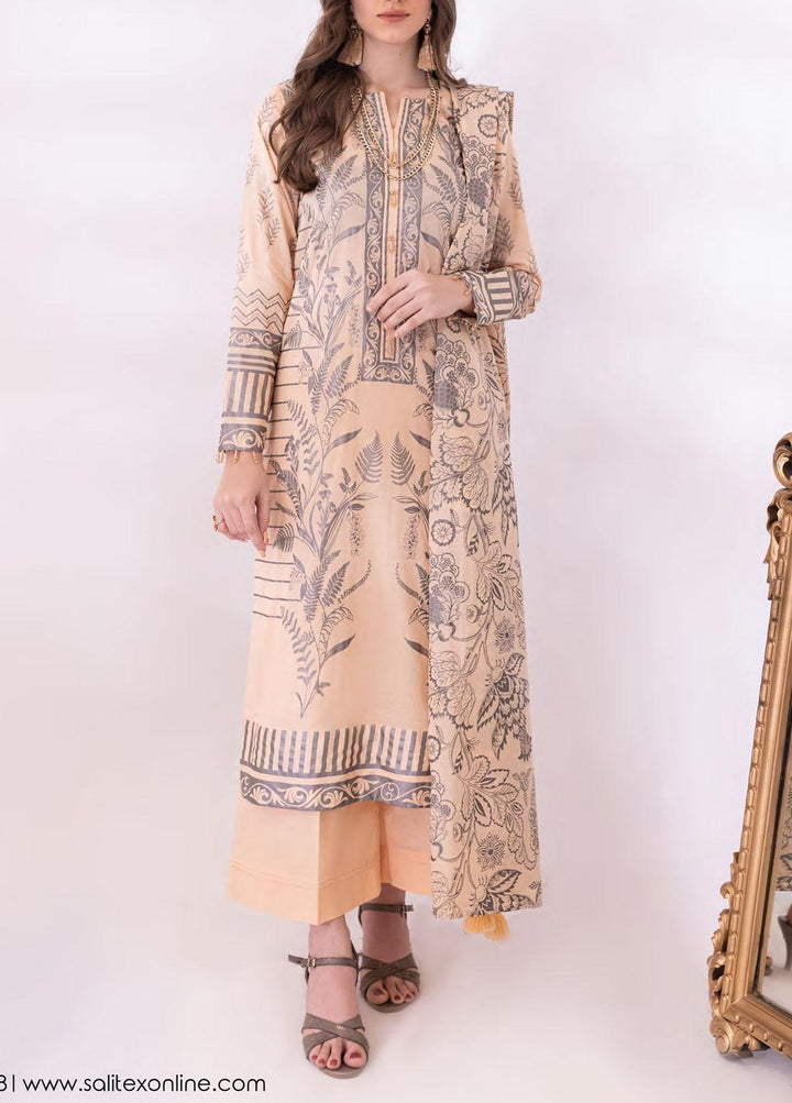 Sana & Sara By Salitex Printed Lawn Suits Unstitched 3 Piece ST22SS SS-00057AUT - Summer Collection