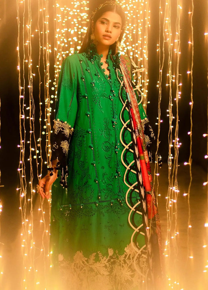 Sana Safinaz Embroidered Lawn Suits Unstitched 3 Piece SS24UL 1B - Luxury Collection