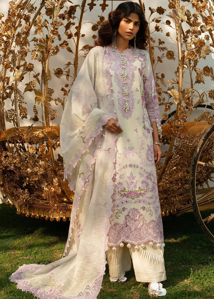 Sana Safinaz Embroidered Lawn Suits Unstitched 3 Piece SS24UL 4B - Luxury Collection