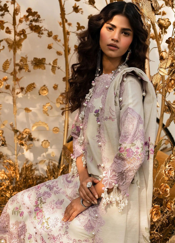 Sana Safinaz Embroidered Lawn Suits Unstitched 3 Piece SS24UL 4B - Luxury Collection