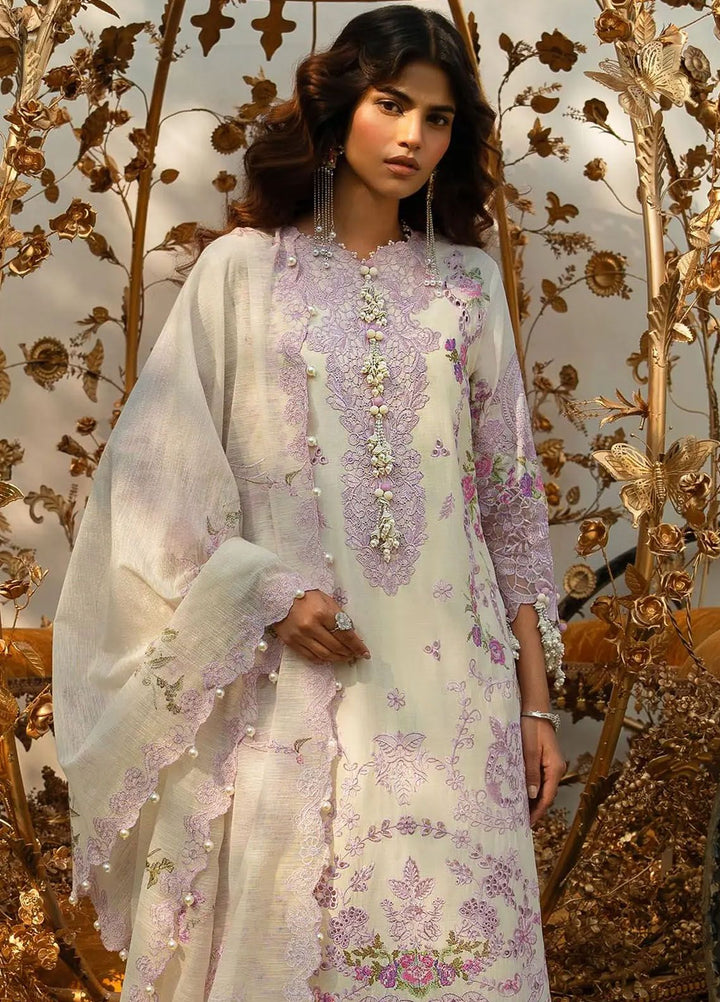 Sana Safinaz Embroidered Lawn Suits Unstitched 3 Piece SS24UL 4B - Luxury Collection