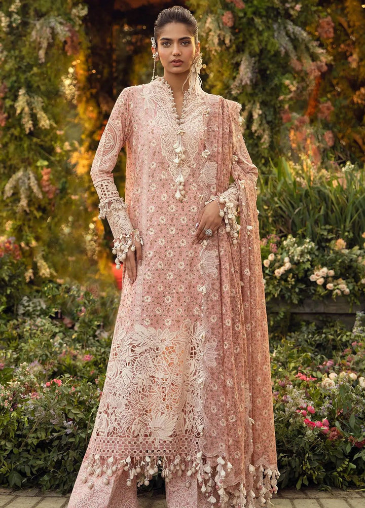 Sana Safinaz Embroidered Lawn Suits Unstitched 3 Piece SS24UL 5A - Luxury Collection