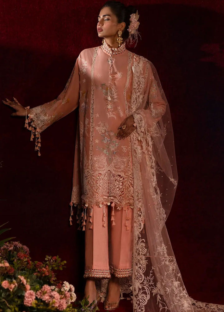 Sana Safinaz Embroidered Lawn Suits Unstitched 3 Piece SS24UL 7A - Luxury Collection