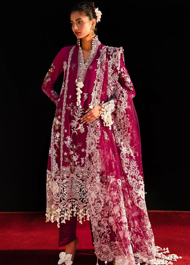 Sana Safinaz Embroidered Lawn Suits Unstitched 3 Piece SS24UL 7B - Luxury Collection