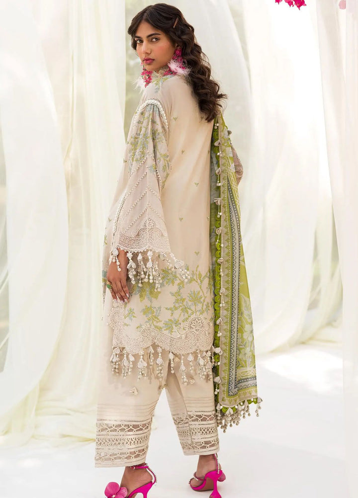 Sana Safinaz Embroidered Lawn Suits Unstitched 3 Piece SS24UL 8A - Luxury Collection