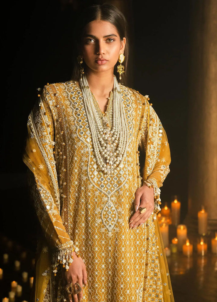 Sana Safinaz Embroidered Net Suits Unstitched 3 Piece SS24UL 2B - Luxury Collection
