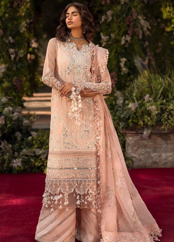 Sana Safinaz Embroidered Net Suits Unstitched 3 Piece SS24UL 6A - Luxury Collection