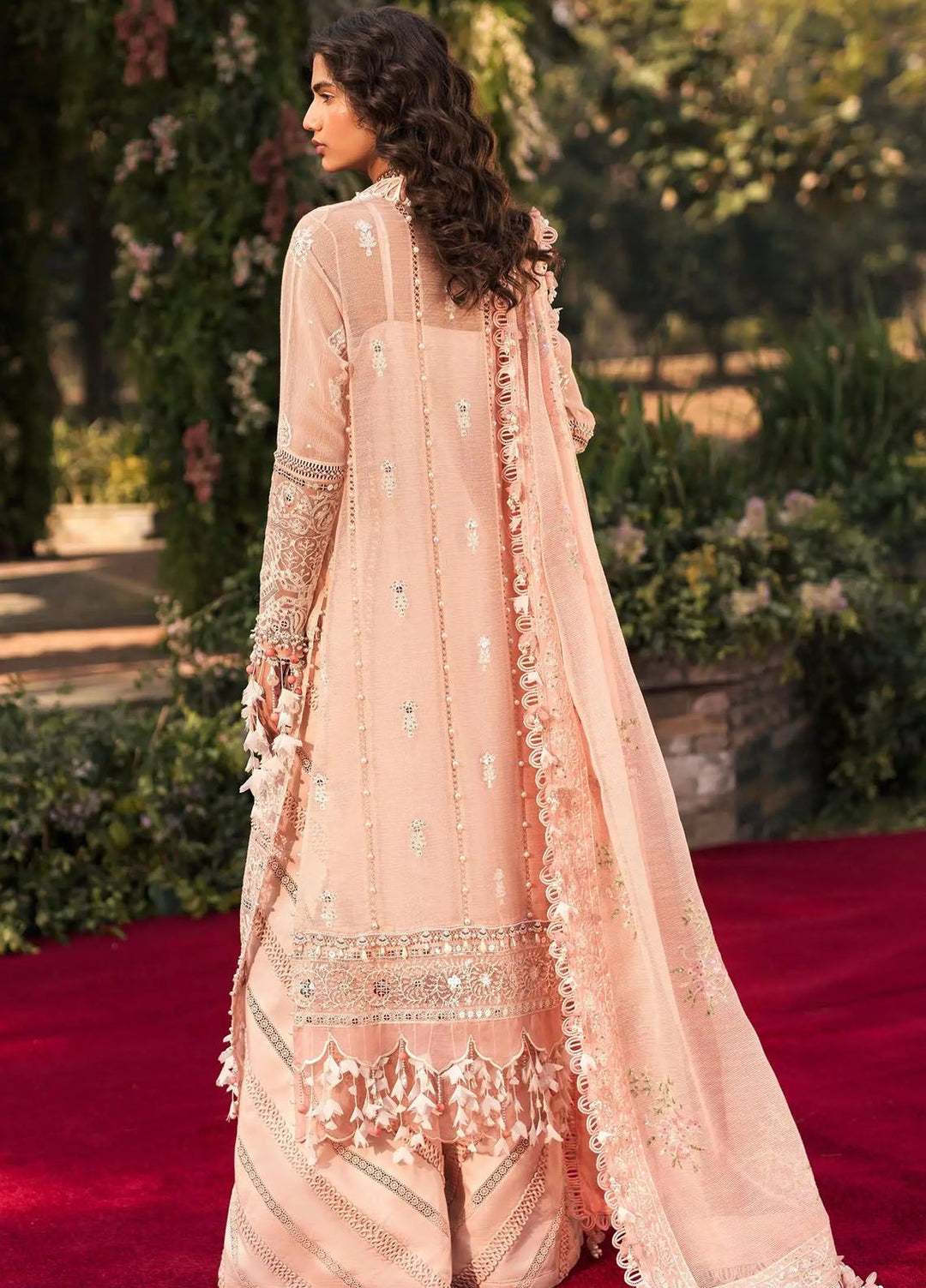 Sana Safinaz Embroidered Net Suits Unstitched 3 Piece SS24UL 6A - Luxury Collection