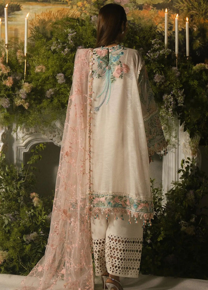 Sana Safinaz Embroidered Net Suits Unstitched 3 Piece SS24UL 9B - Luxury Collection