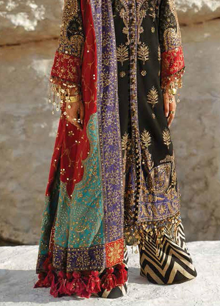 Sana Safinaz Embroidered Slub Suits Unstitched 3 Piece SS23WL D-3A - Luxury Collection