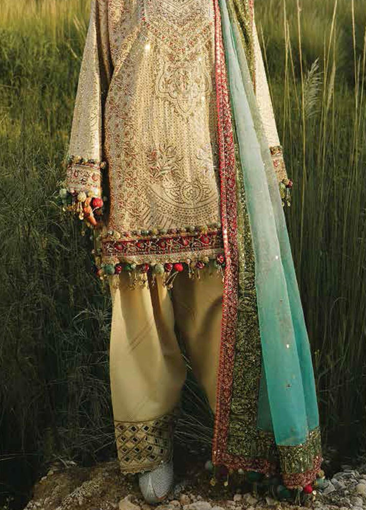 Sana Safinaz Embroidered Slub Suits Unstitched 3 Piece SS23WL D-6A - Luxury Collection
