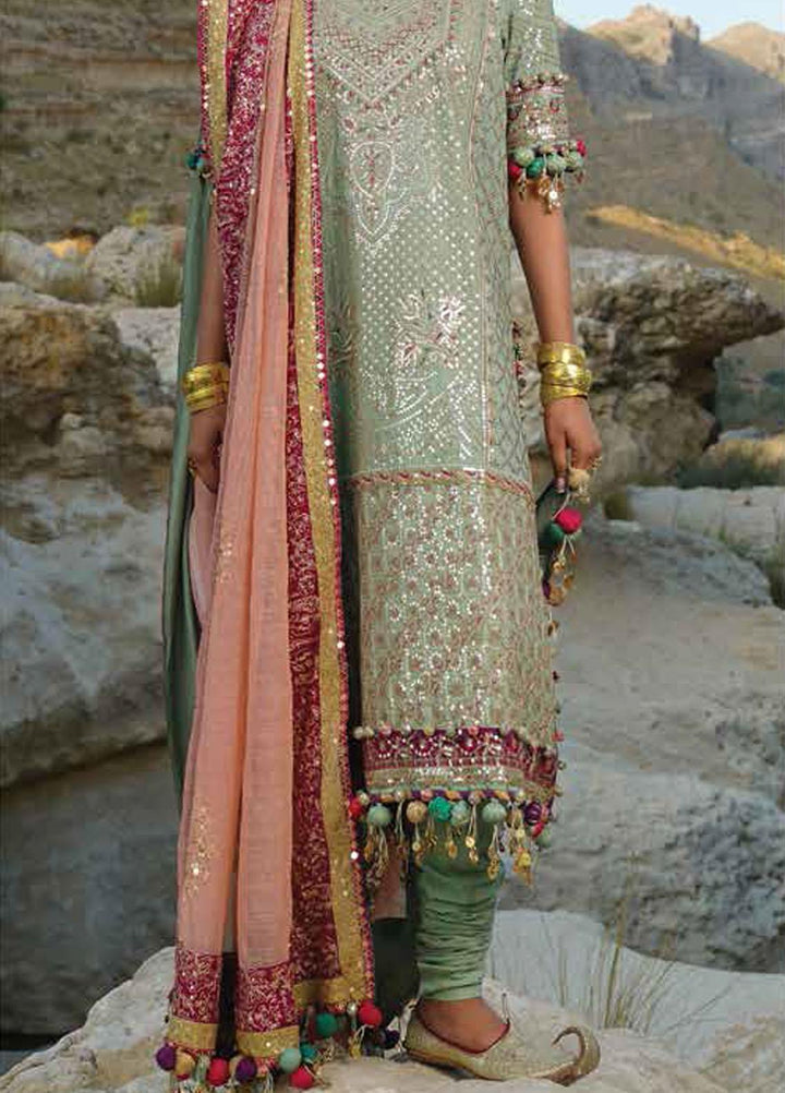 Sana Safinaz Embroidered Slub Suits Unstitched 3 Piece SS23WL D-6B - Luxury Collection