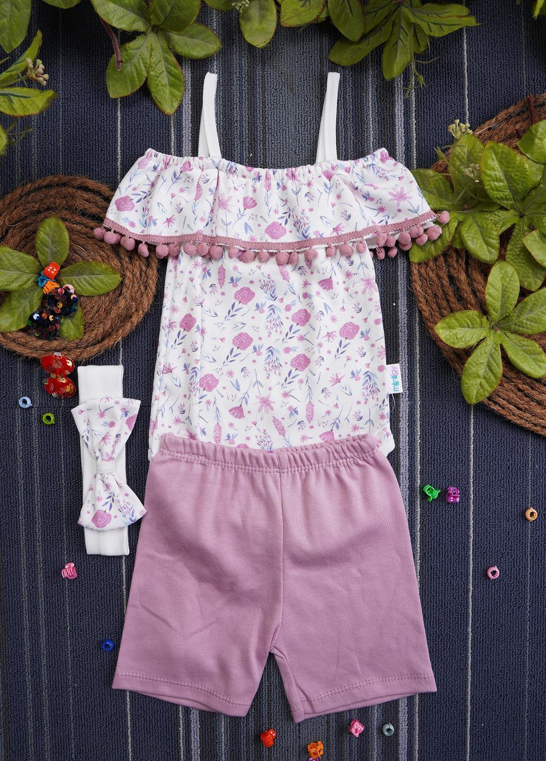 Sanaulla Exclusive Range Cotton Casual Girls Suit -  132063 Light Purple