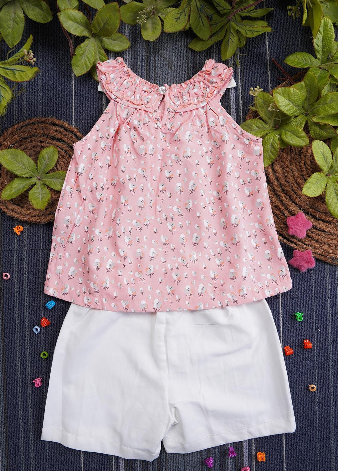 Sanaulla Exclusive Range Cotton Casual Suit for Girls -  3624 Peach