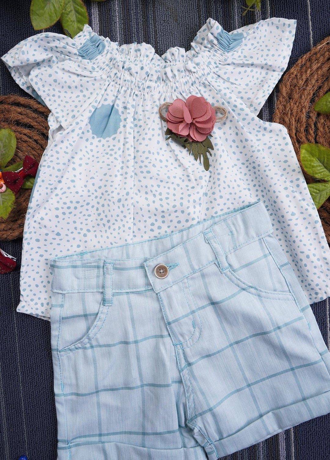 Sanaulla Exclusive Range Cotton Casual Suit for Girls -  9724 Light Green