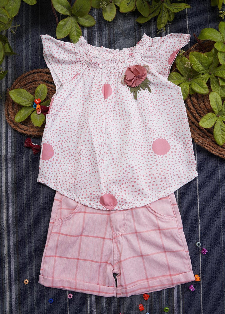 Sanaulla Exclusive Range Cotton Casual Girls Suit -  9724 Light Pink