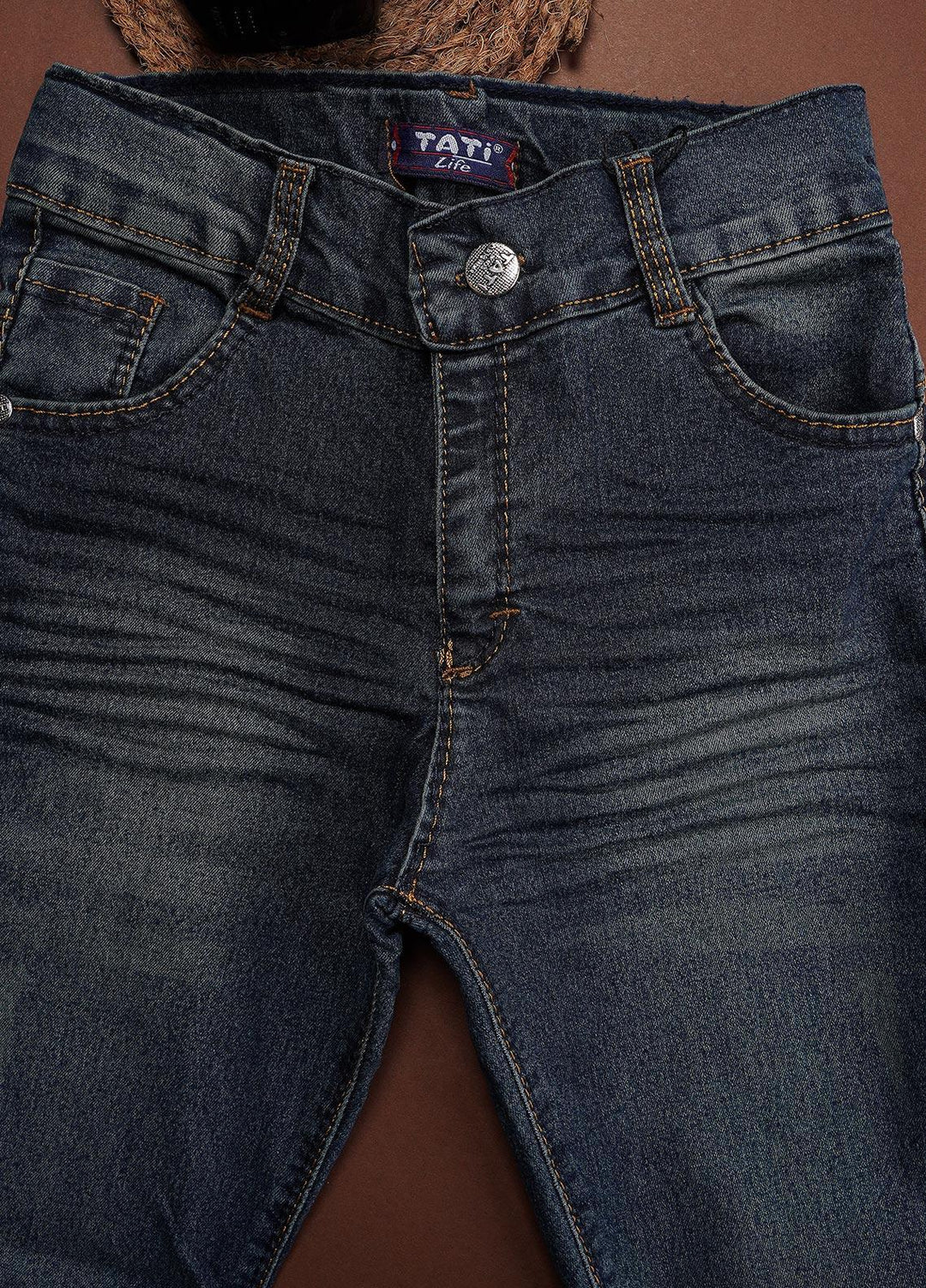 Sanaulla Exclusive Range Denim Fancy Jeans for Boys -  0101 Blue