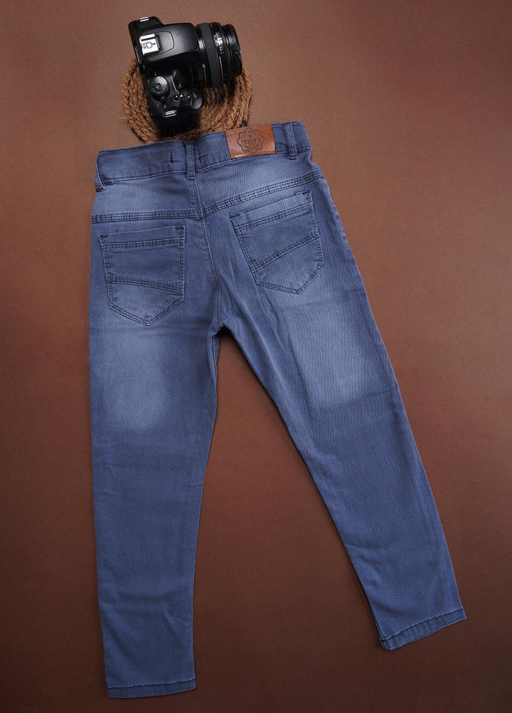 Sanaulla Exclusive Range Denim Fancy Jeans for Boys -  1015498 Blue