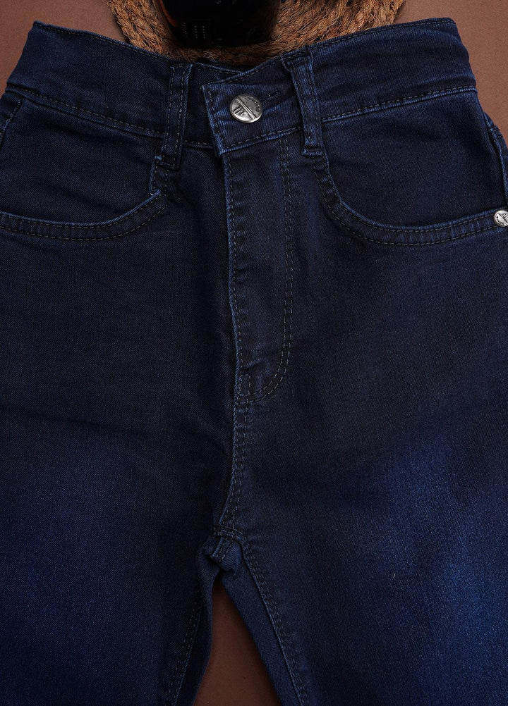 Sanaulla Exclusive Range Denim Fancy Jeans for Boys -  1111226684 Dark Blue