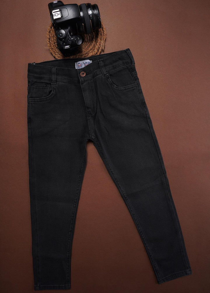Sanaulla Exclusive Range Denim Fancy Jeans for Boys -  1111228420 Black