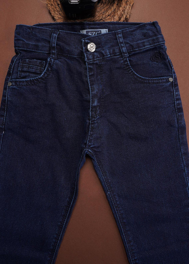 Sanaulla Exclusive Range Denim Fancy Jeans for Boys -  326058 Blue