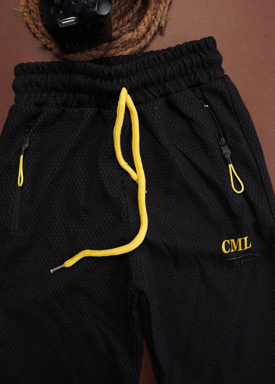 Sanaulla Exclusive Range Cotton Fancy Shorts for Boys -  348666 Black