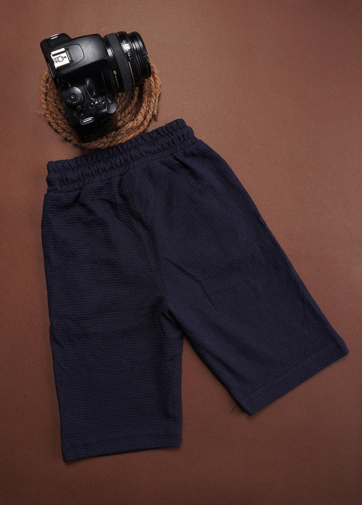 Sanaulla Exclusive Range Cotton Fancy Shorts for Boys -  348666 Blue Green