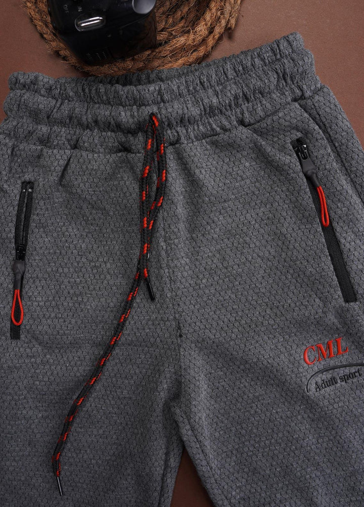 Sanaulla Exclusive Range Cotton Fancy Shorts for Boys -  348666 Dark Grey