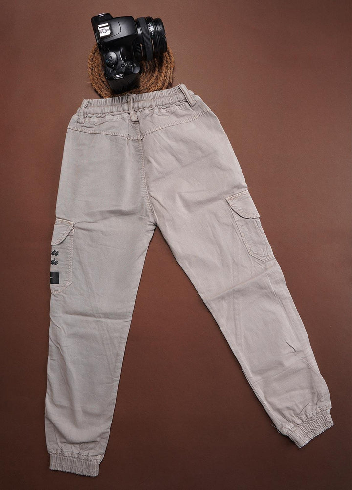 Sanaulla Exclusive Range Cotton Fancy Pants for Boys -  Kids 1251 L-Grey