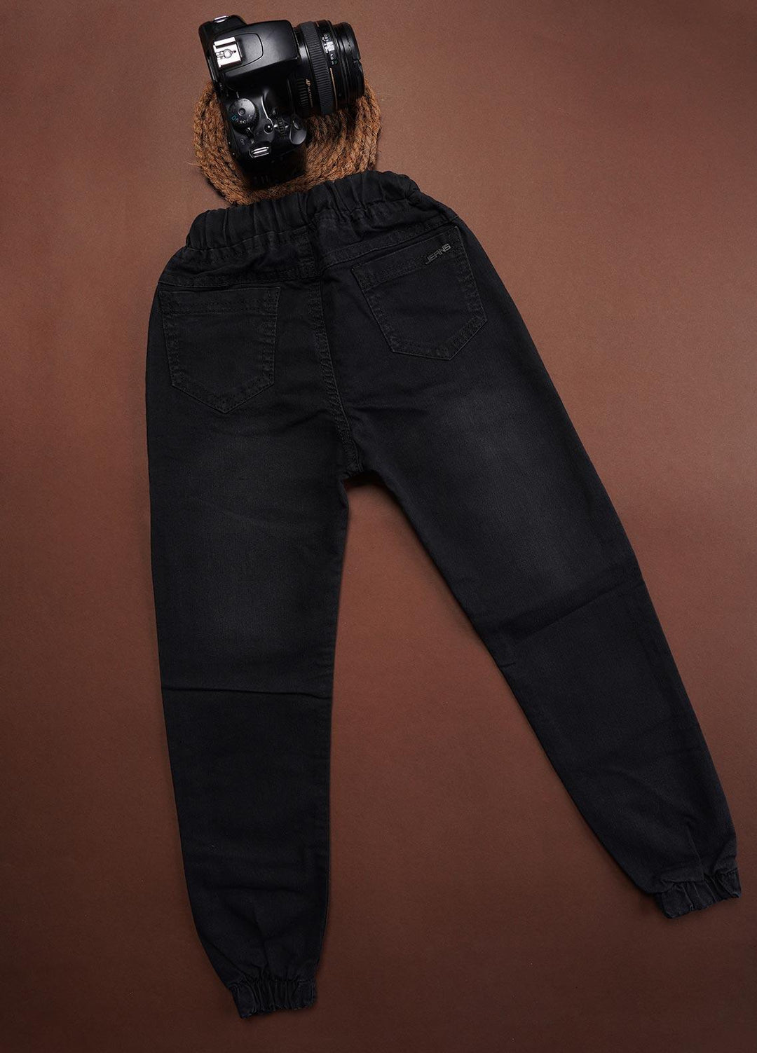 Sanaulla Exclusive Range Cotton Fancy Pants for Boys -  Kids 8002-2 Black