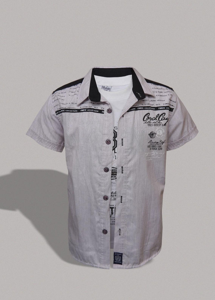 Sanaulla Exclusive Range   Shirts for Boys -  22366-5 L/Grey